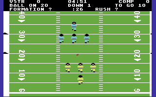 On-Field Football screenshot 4 for Commodore 64